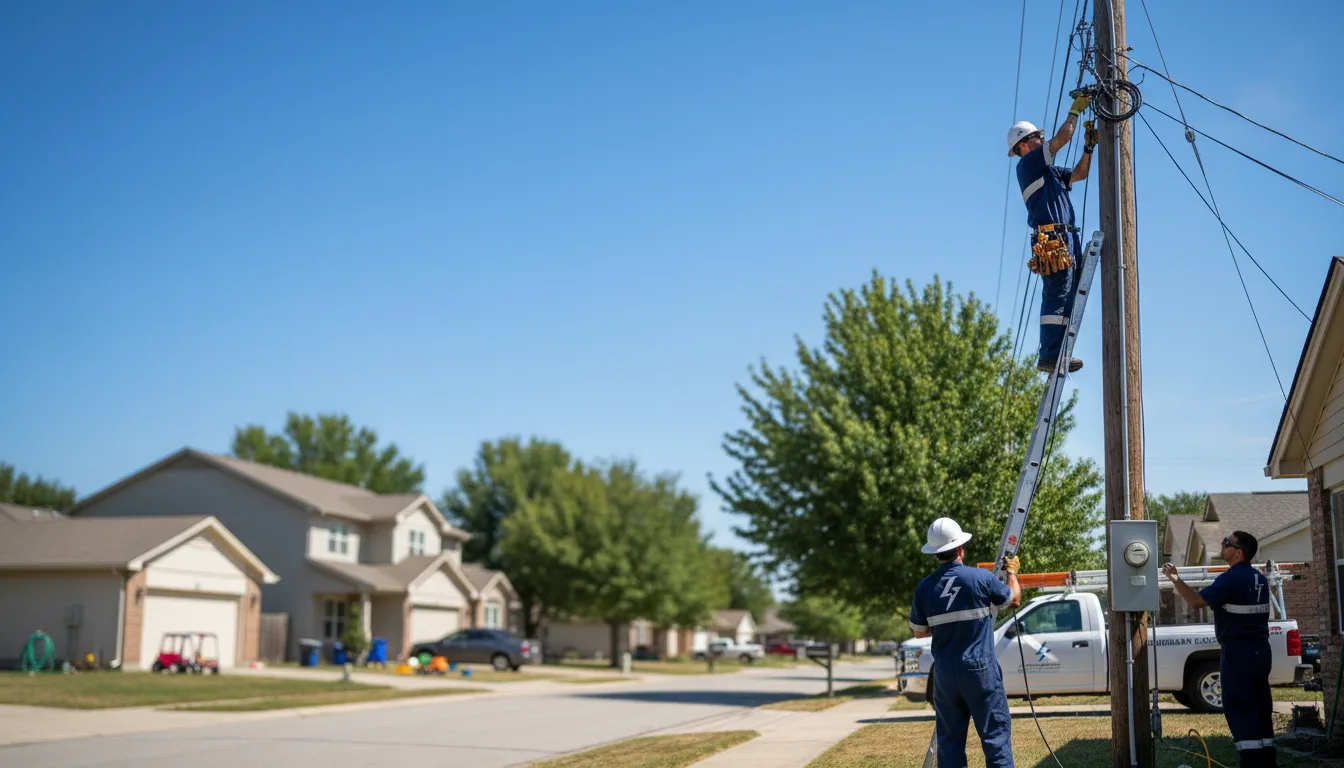 Residential electrician providing installation services in Conover, WI